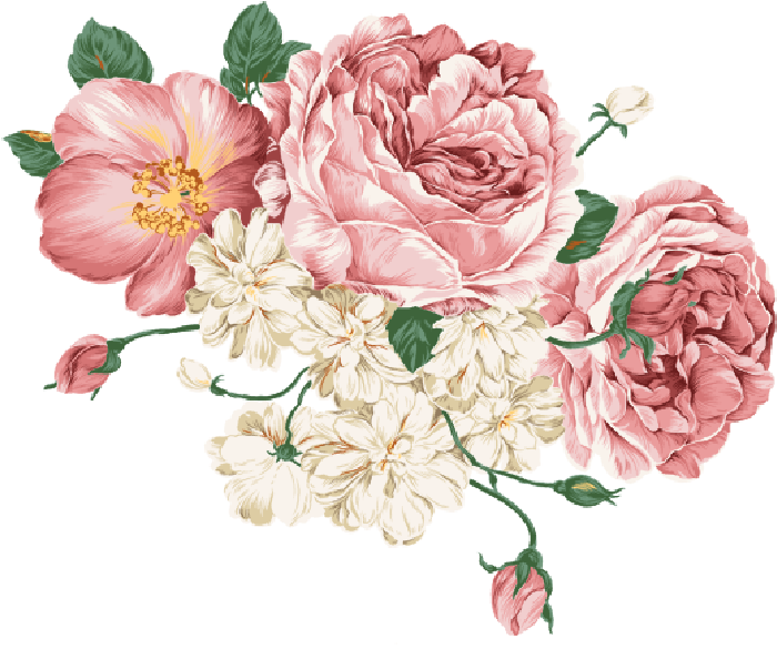 Lucky Flower Wall Stickers Art Decal Home Decor (740x600), Png Download