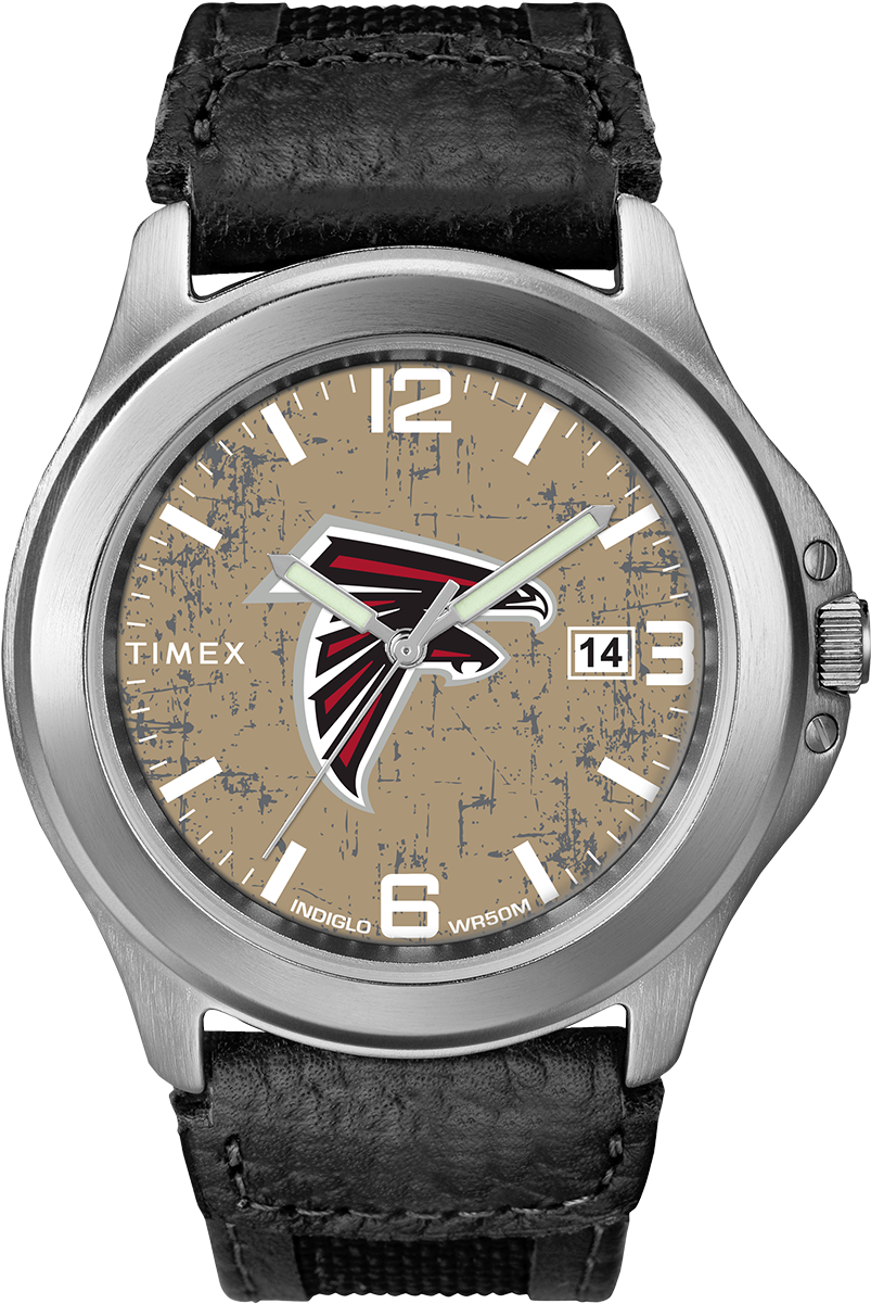Old School Atlanta Falcons - Timex Expedition With Gray Dial (1000x1200), Png Download