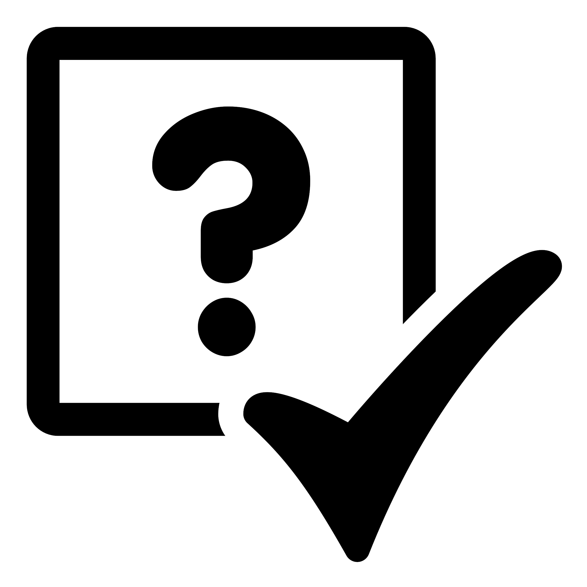 Clipart - Question Check Mark Png (2400x2400), Png Download