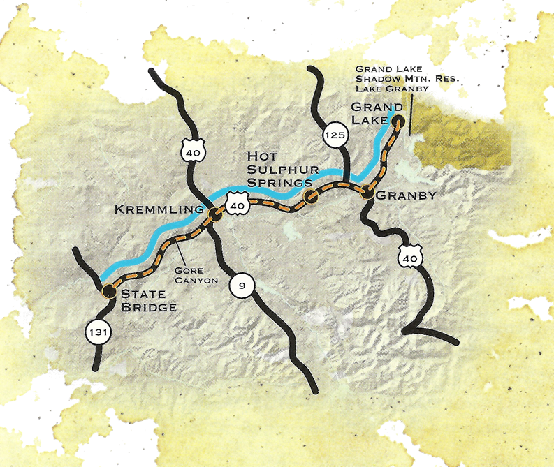 Grand Lake Colorado River Headwaters - Headwaters Of The Colorado River (793x669), Png Download