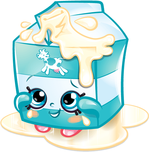 Milk Clipart Shopkins - Spilt Milk Shopkins (576x495), Png Download