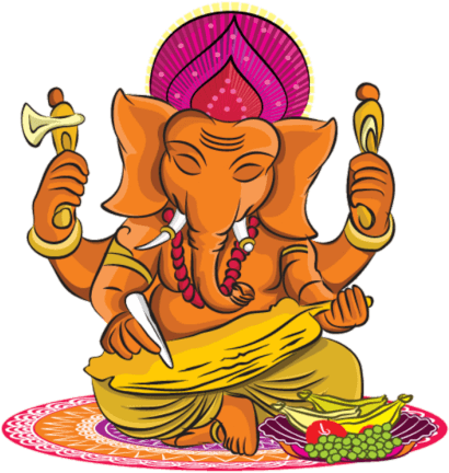 Happy Ganesh Chaturthi Lord Ganesha - Ganesha (419x450), Png Download