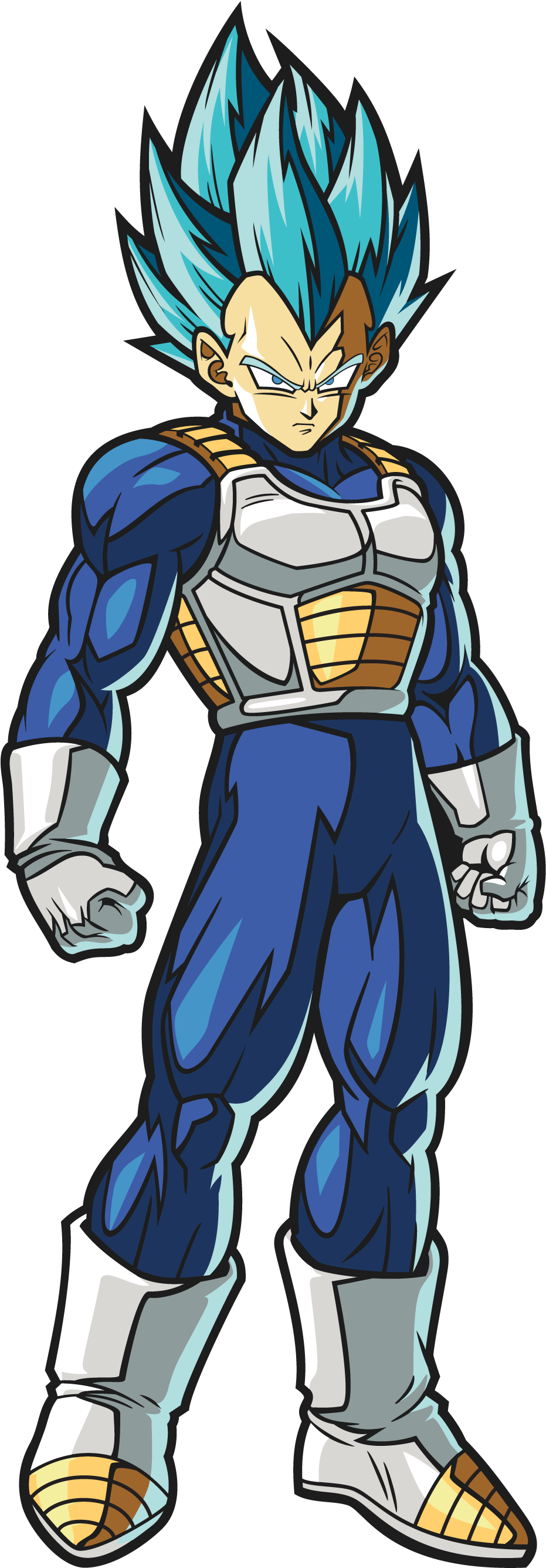 Super Saiyan God Super Saiyan Vegeta Figpin Png Vegeta - Dragon Ball Fighterz Vegeta Blue (2000x3500), Png Download