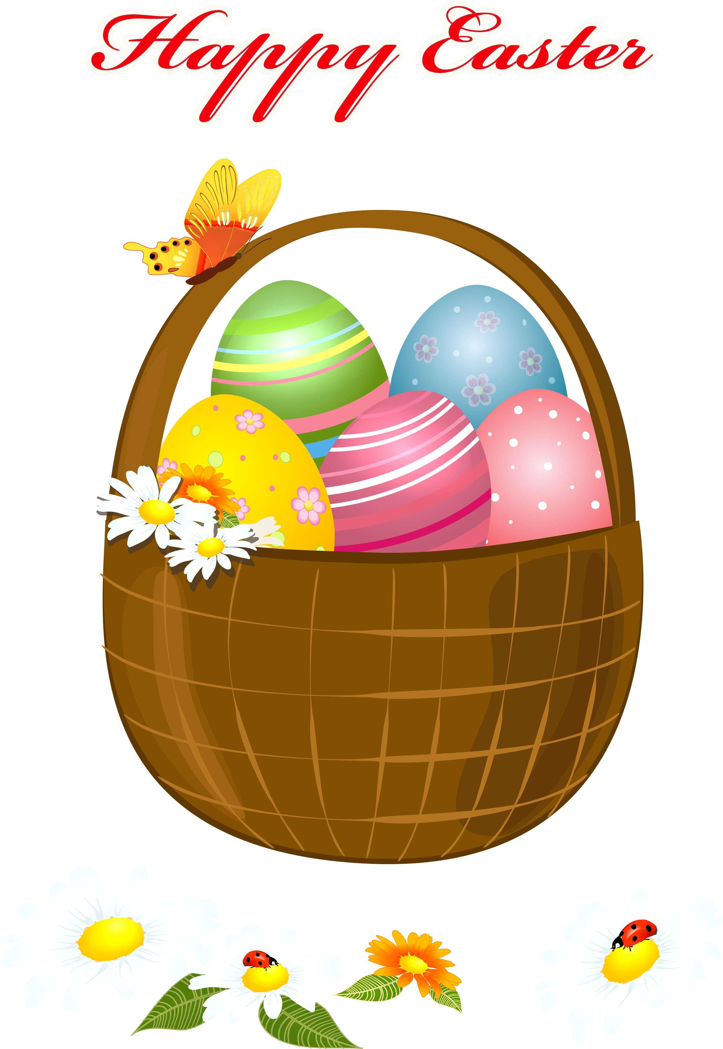 Graphic Library Library Happy Png Picture Gallery Yopriceville - Easter Basket Clip Art Free (2591x3783), Png Download