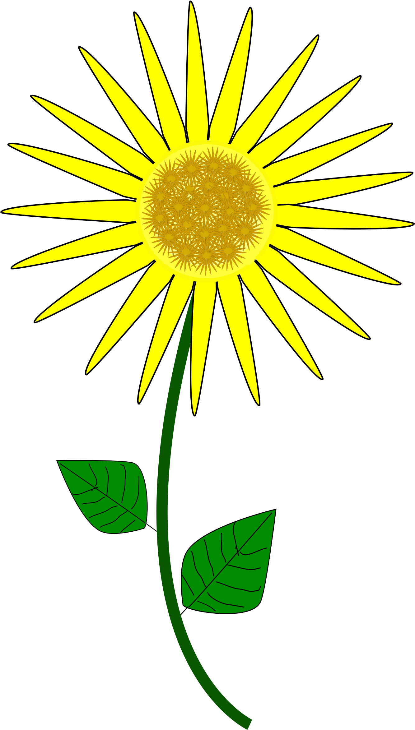 This Free Icons Png Design Of Flower, Sunflower (1697x2400), Png Download