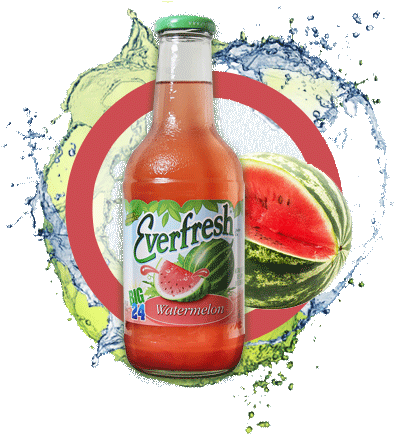 Watermelon - Everfresh Juice Blend Cocktail, Mandarin Orange Mango (432x435), Png Download