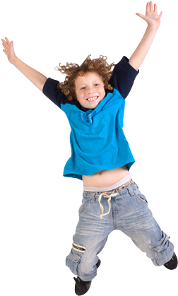Party Rental - Kid Jumping (274x438), Png Download