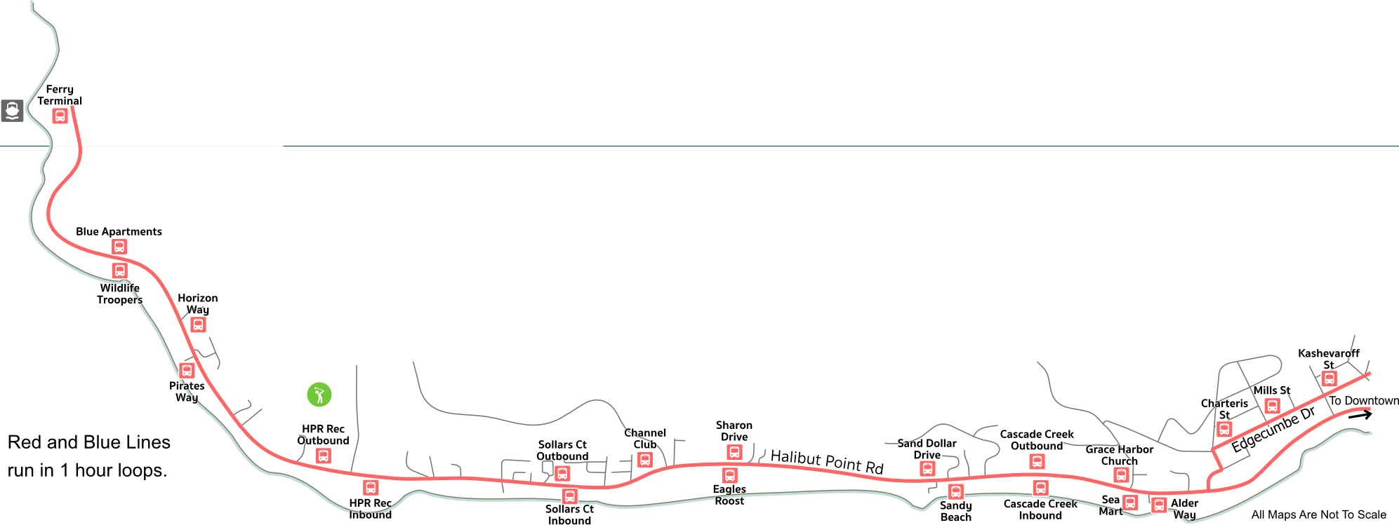 Blue Line Route Out Along Sawmill Creek Road One-hour - Hawaii Public Radio (1993x749), Png Download