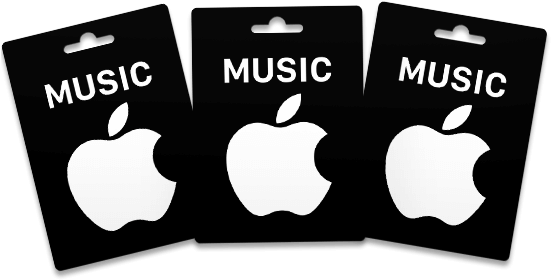 Free Apple Music Gift Card - Apple Music (555x295), Png Download