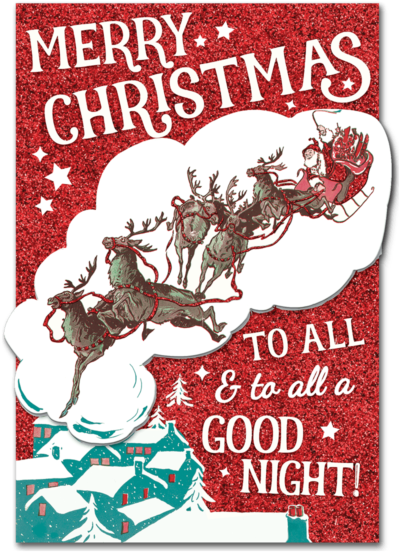 Retro Sky Santa Boxed Christmas Cards - J. Fred Coots: Santa Claus Is Comin' To (600x600), Png Download
