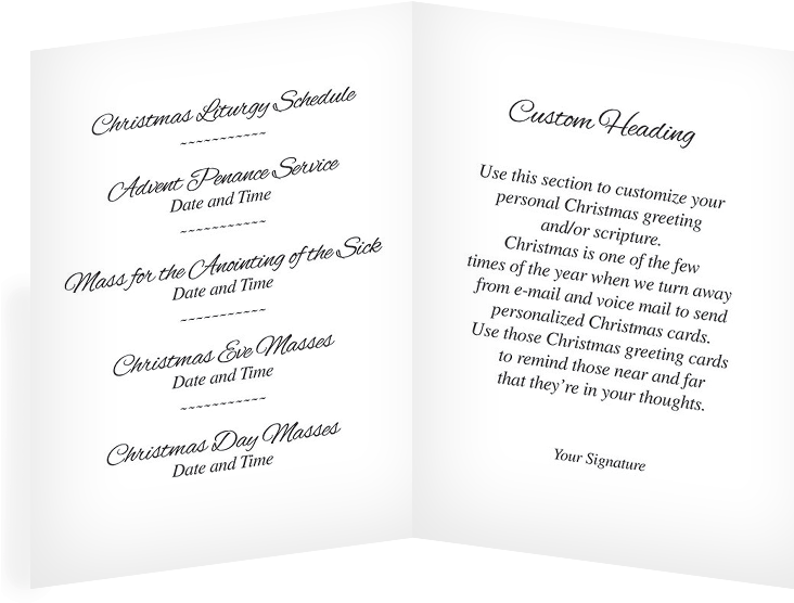 Catholic Christmas Card Catholic Christmas Card Catholic - Christmas Day (750x750), Png Download