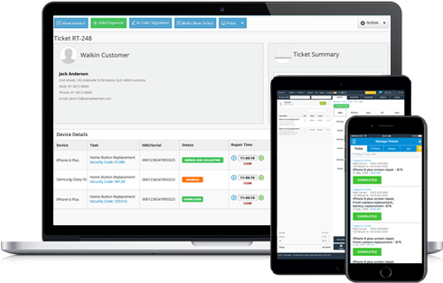 Cell Phone Repair Shop Software - Repairdesk Pos (499x417), Png Download