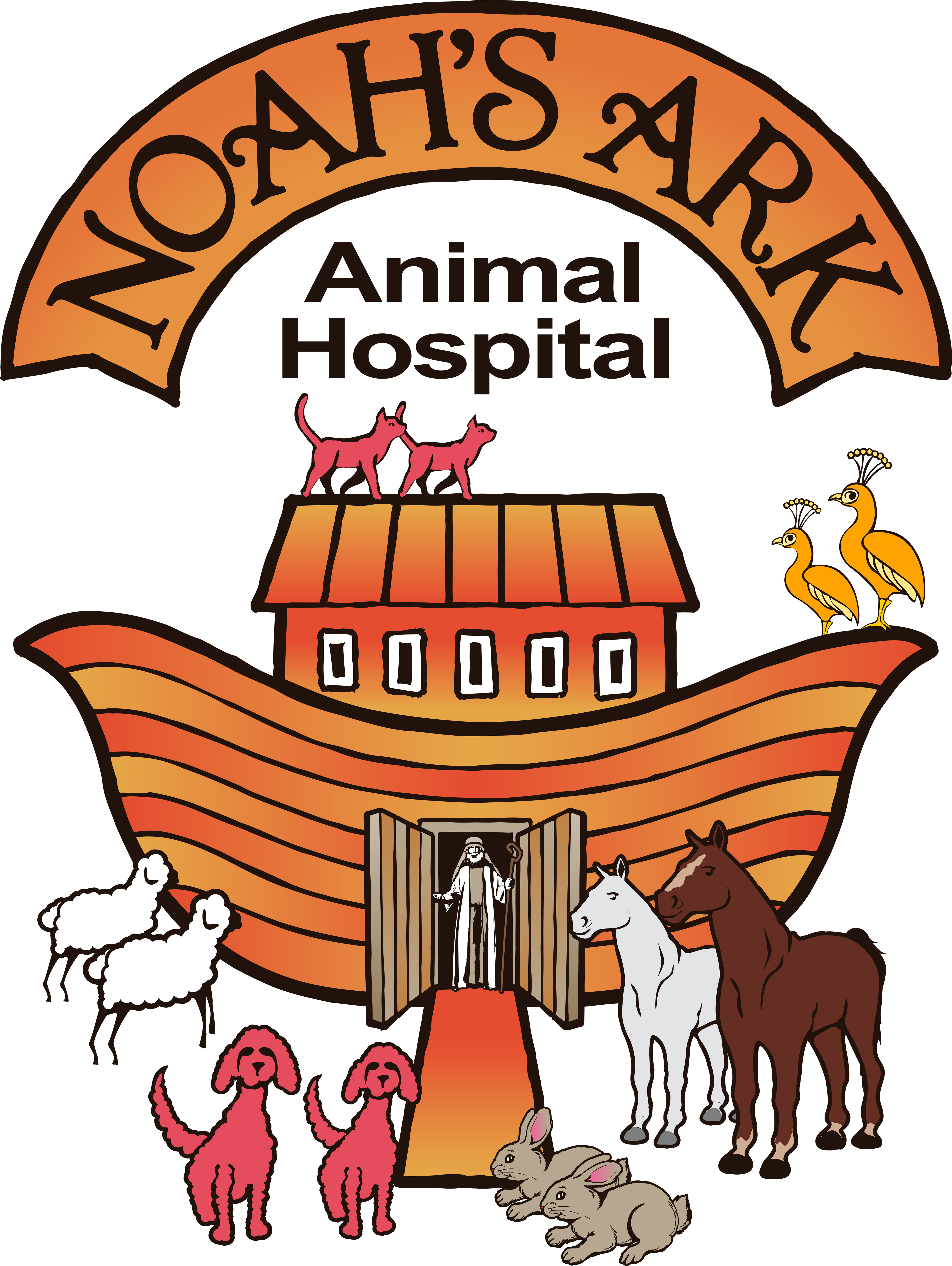 Noah's Ark Animal Hospital Logo - Noah's Ark Animal Hospital (4020x5347), Png Download