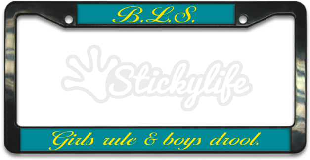 Monogram Plastic License Plate Frame - Vehicle Registration Plate (940x587), Png Download