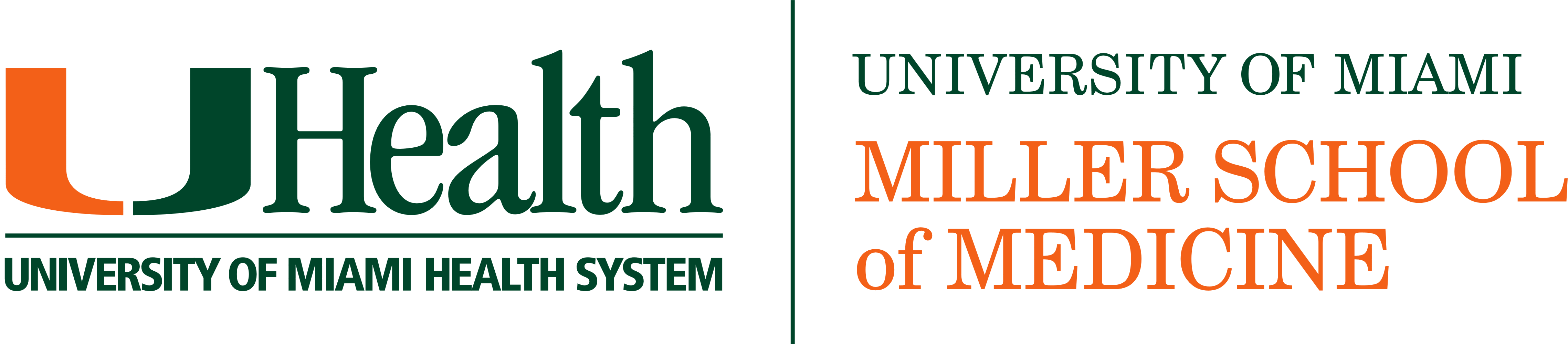 Uhealth And Miller School Of Medicine Logo - University Of Miami Uhealth Logo (4600x1050), Png Download