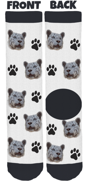 Noah's Ark Mother's Day Zuri Socks - Paw (285x600), Png Download