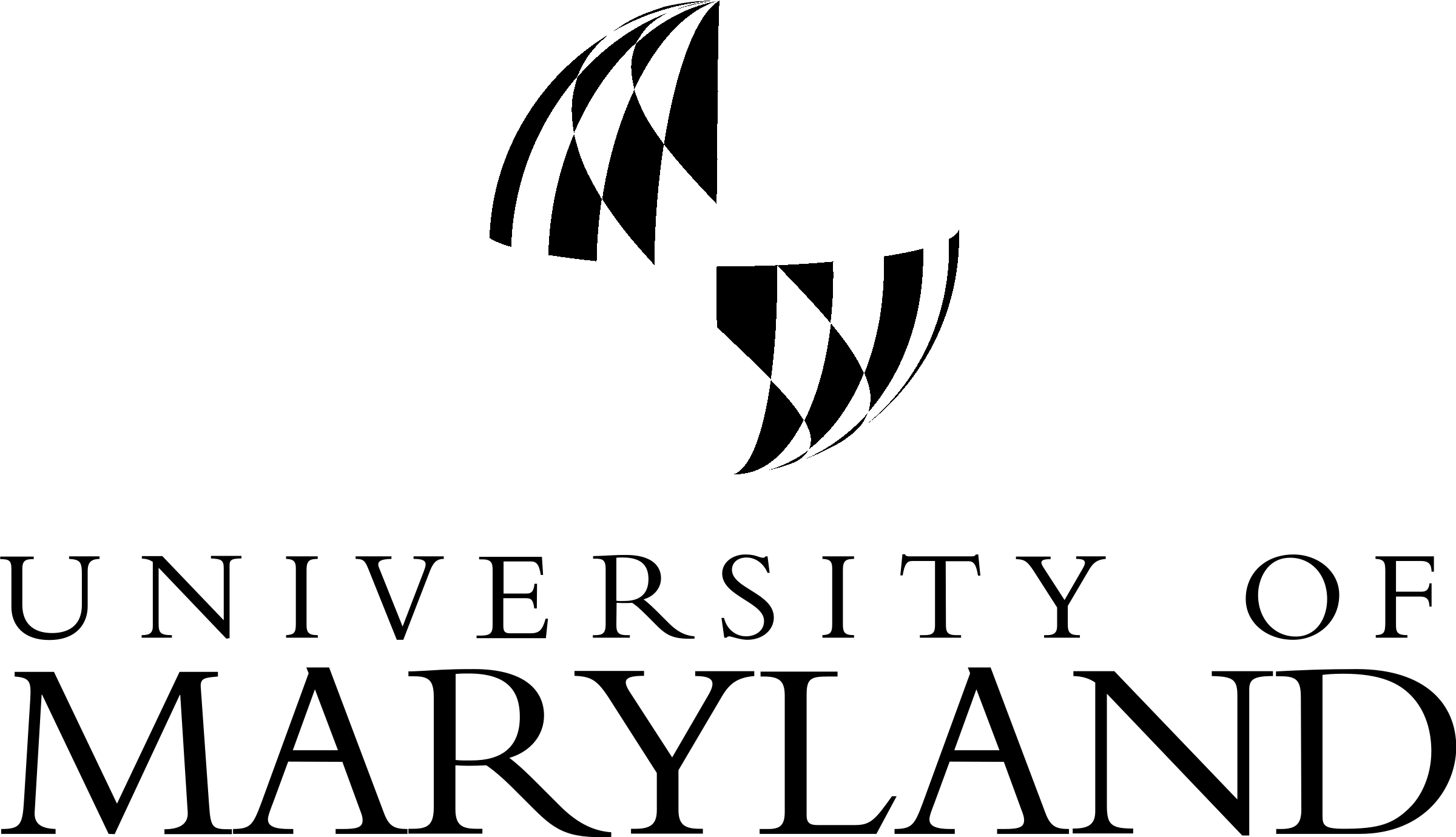 University Of Maryland Logo Black And White - University Of Maryland College Park (2400x1380), Png Download