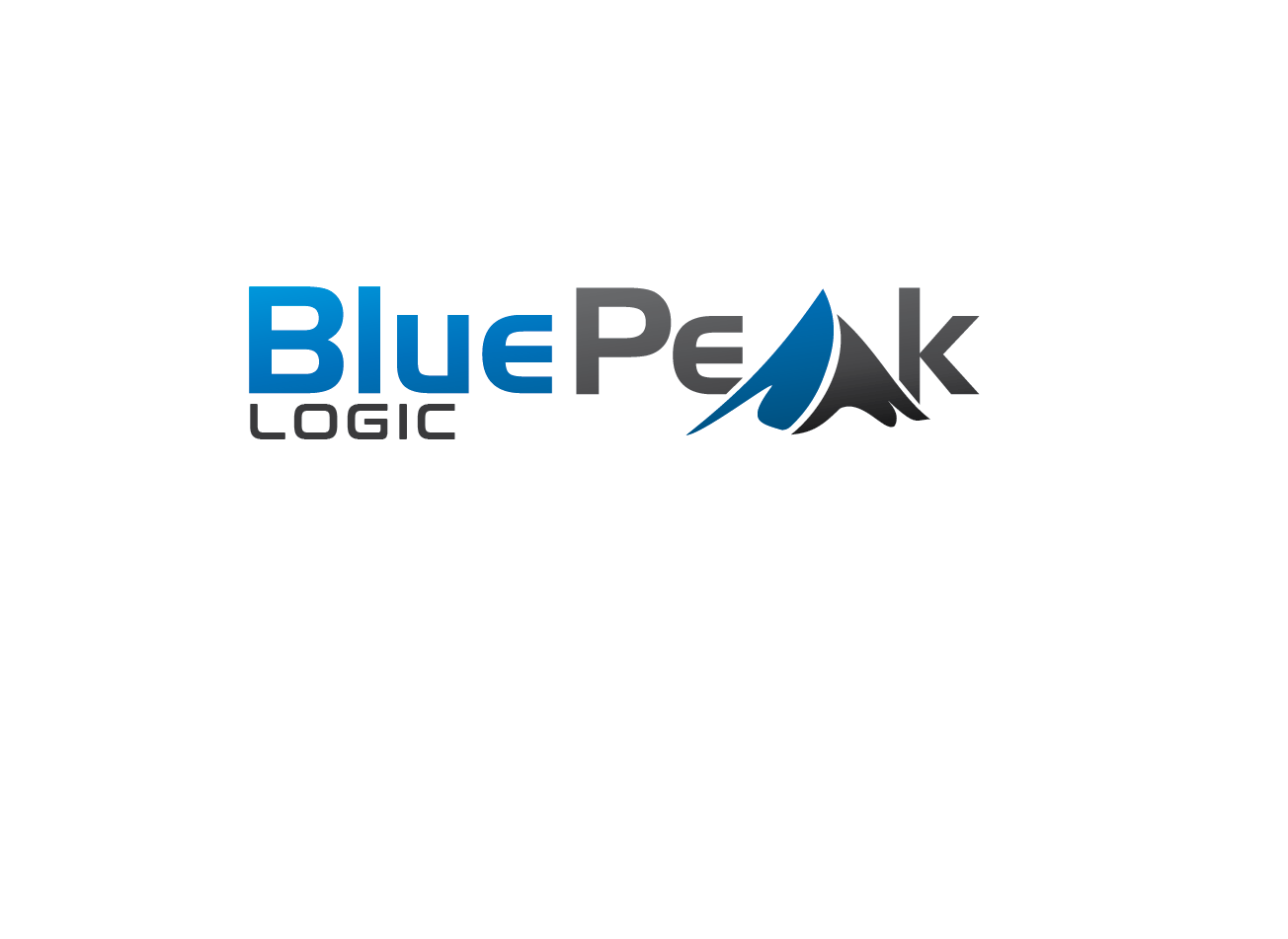 Blue Peak Logic Logo - Graphic Design (1304x951), Png Download