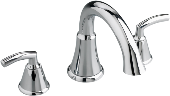 American Standard Tropic 7 7/8" Deck Mount Bathtub - American Standard Tropic Bath Faucet In Polished Chrome (600x600), Png Download