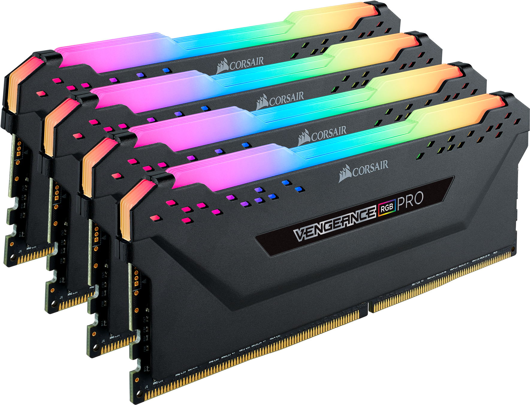 Equipped With All-new Black Or White Aluminum Heat - Corsair Vengeance Rgb Pro (1800x1388), Png Download