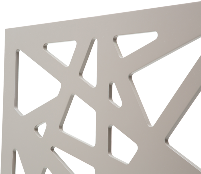 Amini - Trance Lattice Brown Decorative Room Divider By Aico, (600x510), Png Download