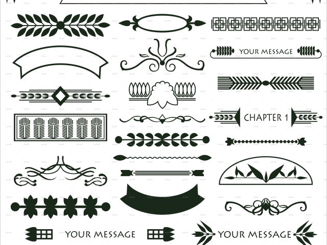 Decorative Page Dividers - Decorative Arts (640x480), Png Download