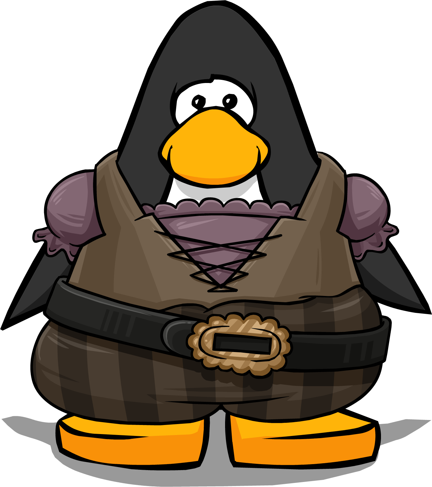 Corsair Coat Pc - Black Penguin Club Penguin (1380x1555), Png Download