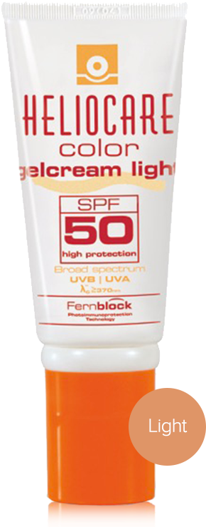 Heliocare Gelcream Light Spf - Heliocare Color Gelcream Light Spf 50 (416x808), Png Download