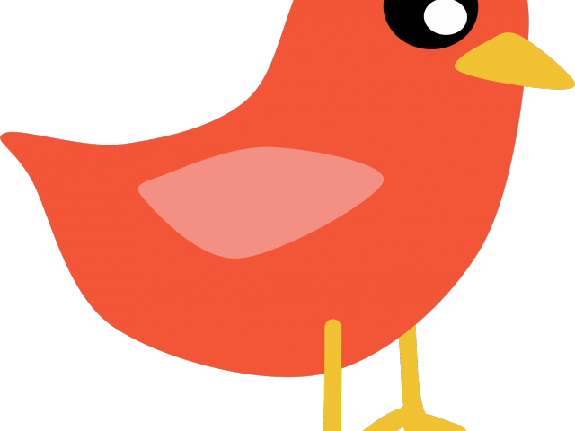 Love Birds Clipart Frame Png - Red Bird Cartoon (640x480), Png Download