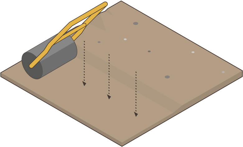 Compact The Ground - Illustration (800x550), Png Download