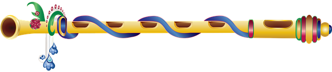 Graphic, Flute, Music, Instrument - Flute (680x340), Png Download