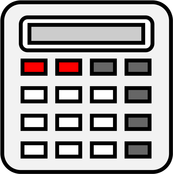 All Photo Png Clipart - Calculator Clipart (748x750), Png Download