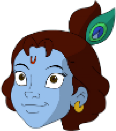 Krishna-500x515 - Cartoon (500x515), Png Download