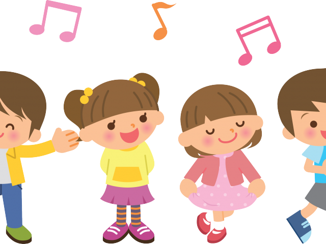 Kids Singing Clipart - Cartoon Children Concert (640x480), Png Download