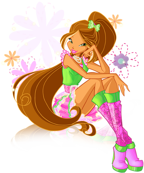 File History - Winx Club Flora Season 5 (500x601), Png Download