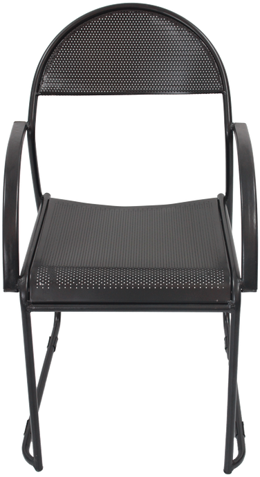 Perforated Metal Chair - Chair (498x747), Png Download