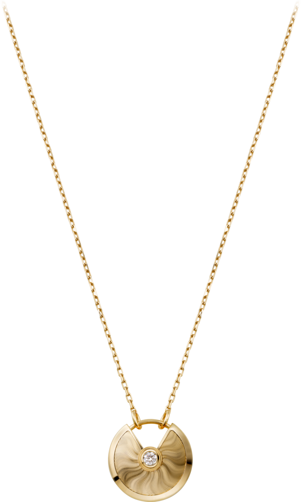 Amulette De Cartier Necklace, Small Modelyellow Gold, - Mother Of Pearl Cartier (614x1024), Png Download