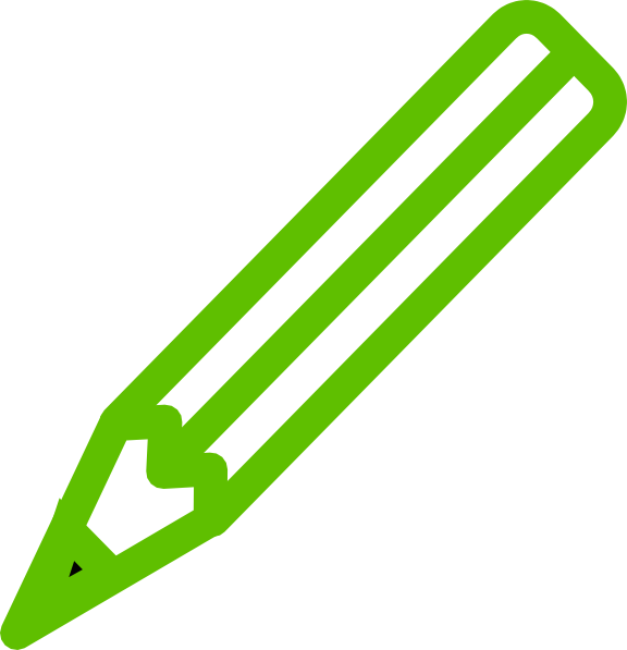 Pencil - Green Pencil Clipart (576x597), Png Download