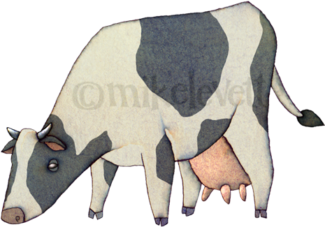 0 Replies 2 Retweets 12 Likes - Dairy Cow (500x358), Png Download
