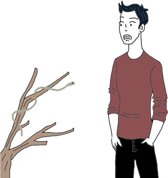 Green Snake - Standing (450x450), Png Download