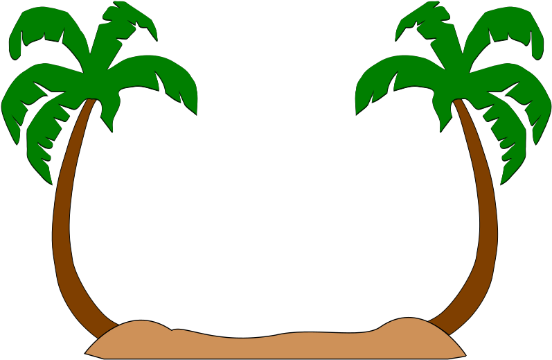 Palms Clip Art Svg Clip Arts 600 X 391 Px (600x391), Png Download