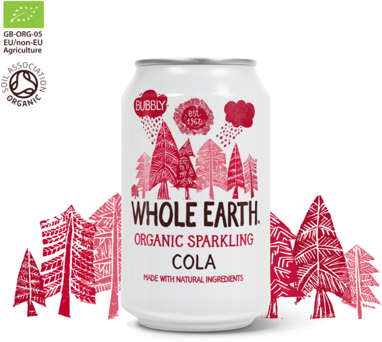 Organic Sparkling Cola - Whole Earth Organic Sparkling Ginger (800x800), Png Download