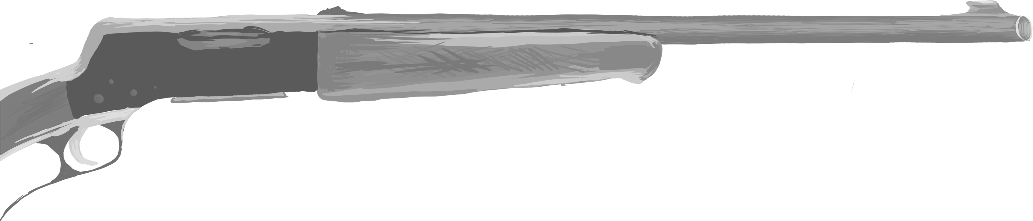 Graphic By Jackie Lou - Rifle (3300x1200), Png Download