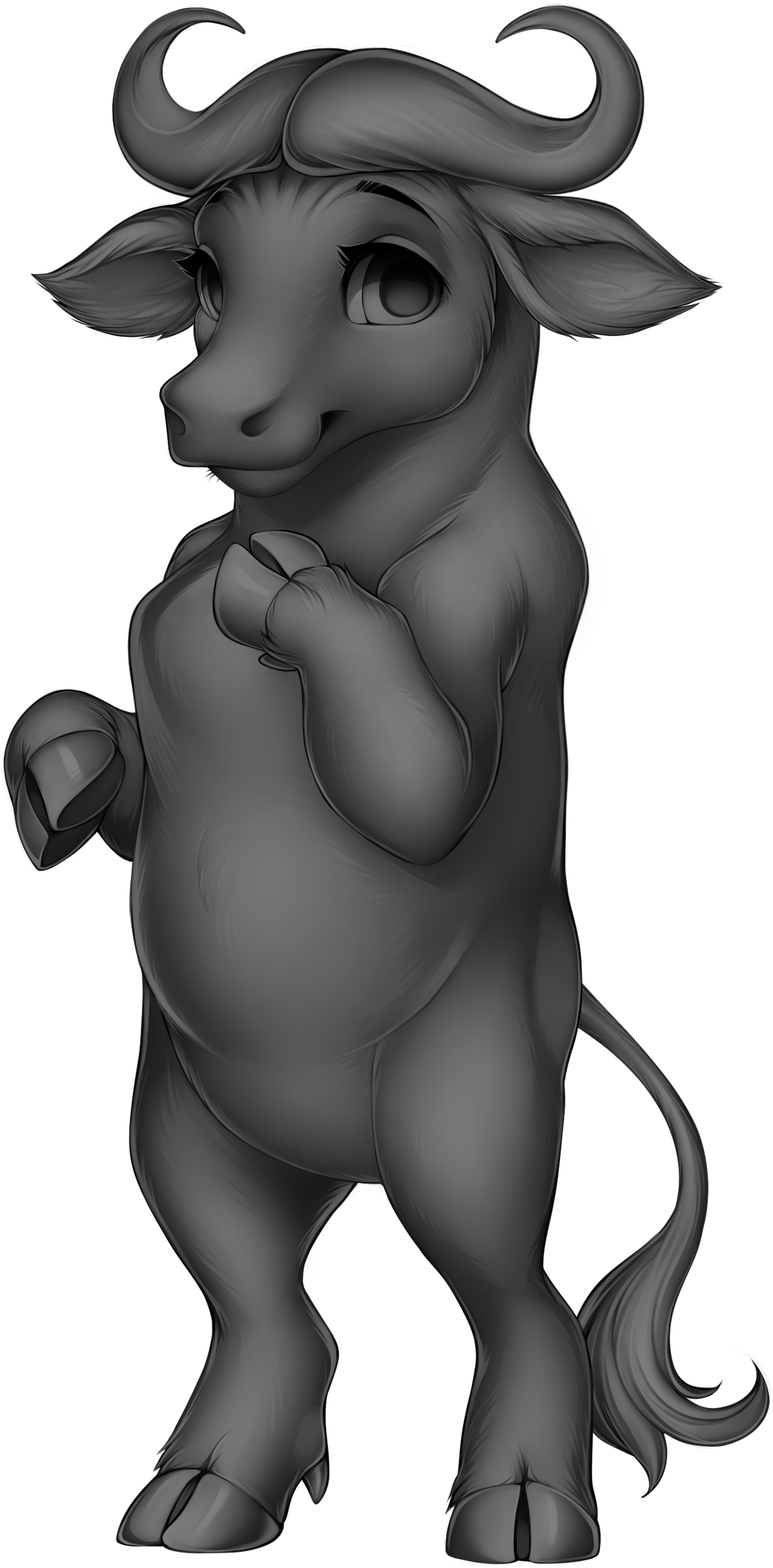 Bovine Cape Buffalo Base (1573x2724), Png Download