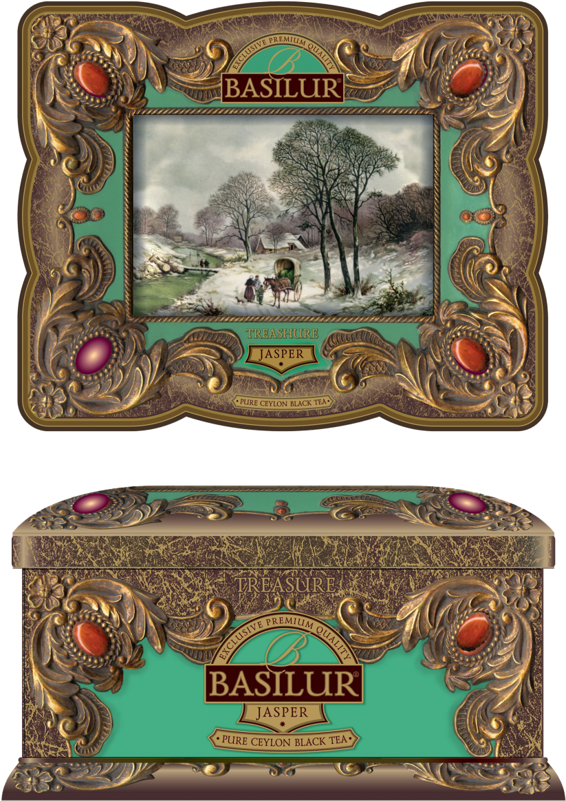 More Views - Basilur Gourmet Gift Tea Tin Box 100% Pure Ceylon Black (1200x1200), Png Download