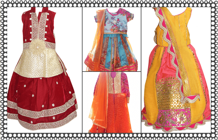 Traditional Indian Children's Clothing Indian Traditional - Ladies Boutique Dresses Png (700x450), Png Download
