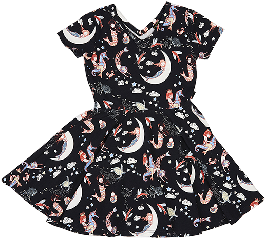Rock Your Kid Mermaid Lullaby - Dress (550x550), Png Download