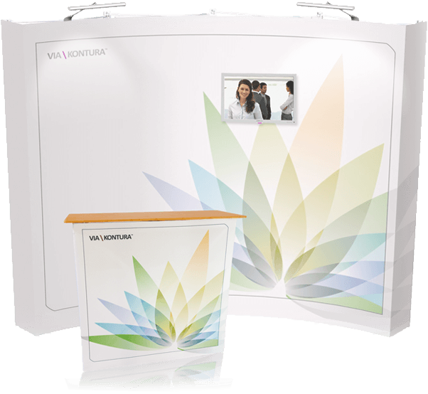 Fabric Pop Up Display Booths - Illustration (602x582), Png Download