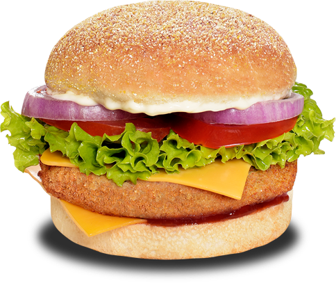 Contact Us - Aloo Tikki Cheese Burger (484x407), Png Download