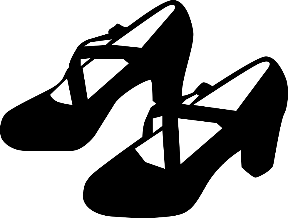 Flamenco Dance Black Female Shoes Comments - Zapatos De Danza Dibujo (980x742), Png Download